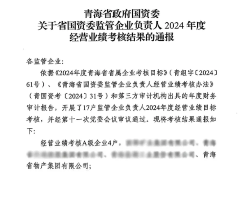 喜報！省物產(chǎn)集團(tuán)榮獲經(jīng)營業(yè)績考核A級